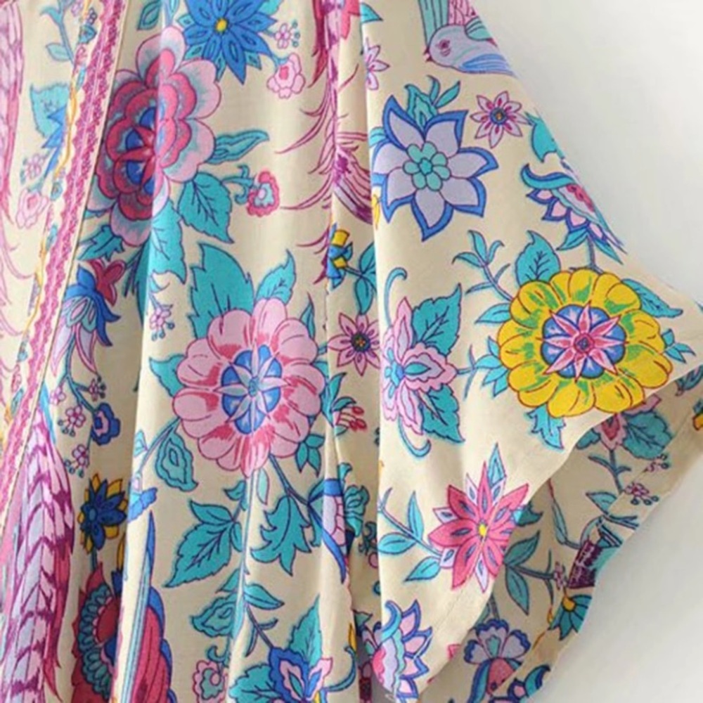 5⭐️Boho Gypsy floral dress - Picture 7 of 8